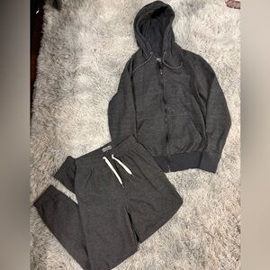Primark Charcoal Hoodie and Jogging Pants Set